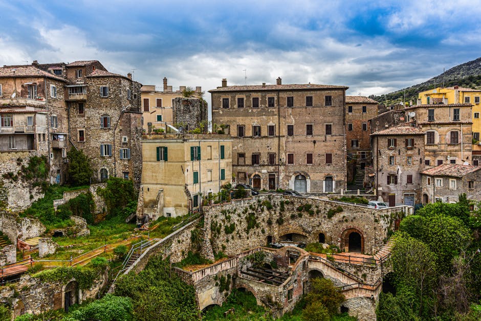 Vista panoramica di un borgo storico italiano